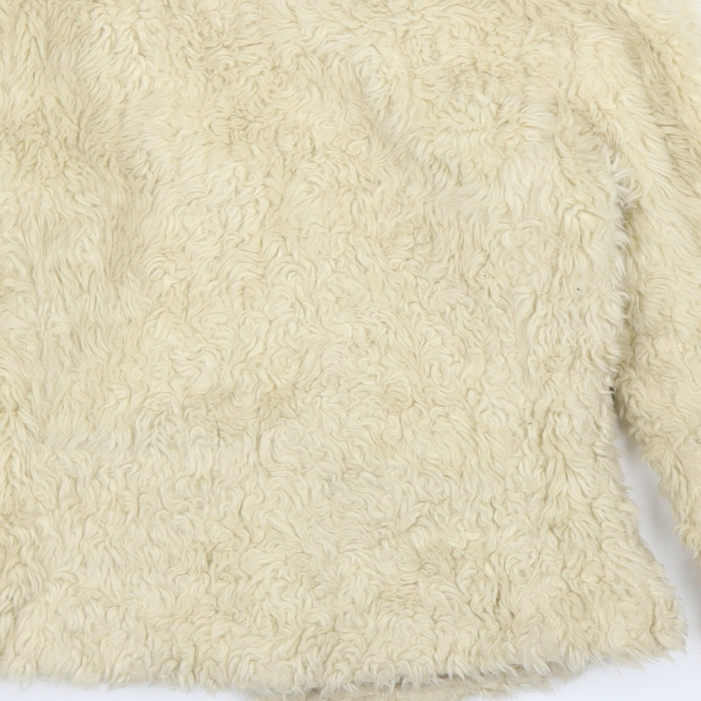 New Look Girls Ivory   Overcoat Coatigan Size 14 Years