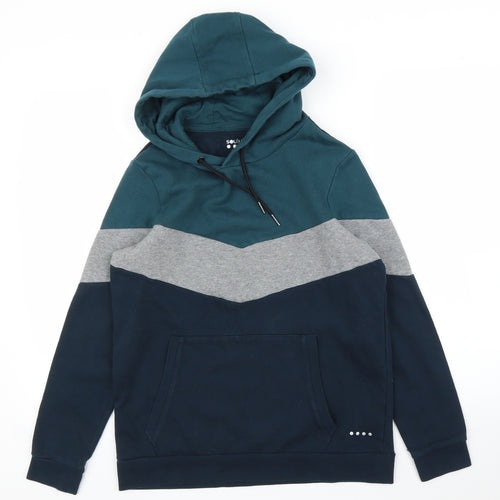 Souluxe Mens Blue   Pullover Hoodie Size M