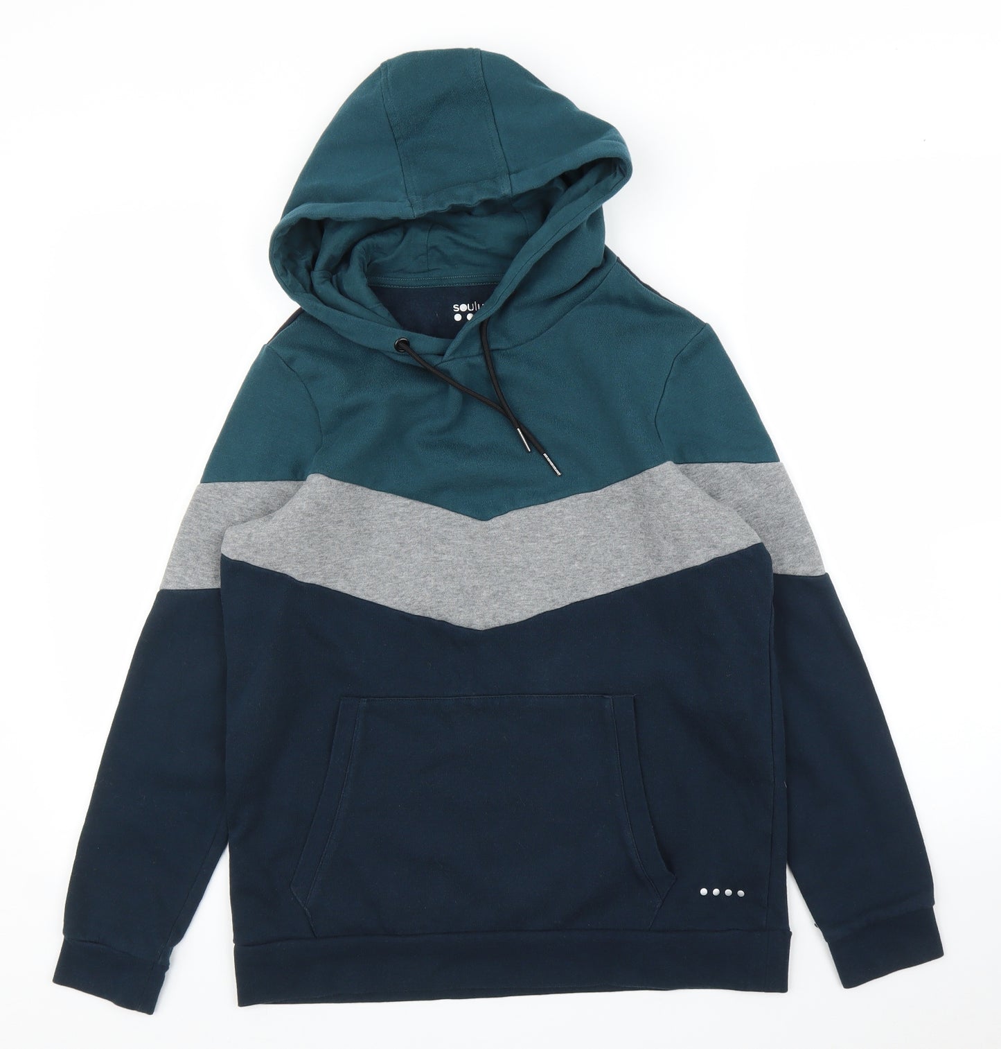 Souluxe Mens Blue   Pullover Hoodie Size M