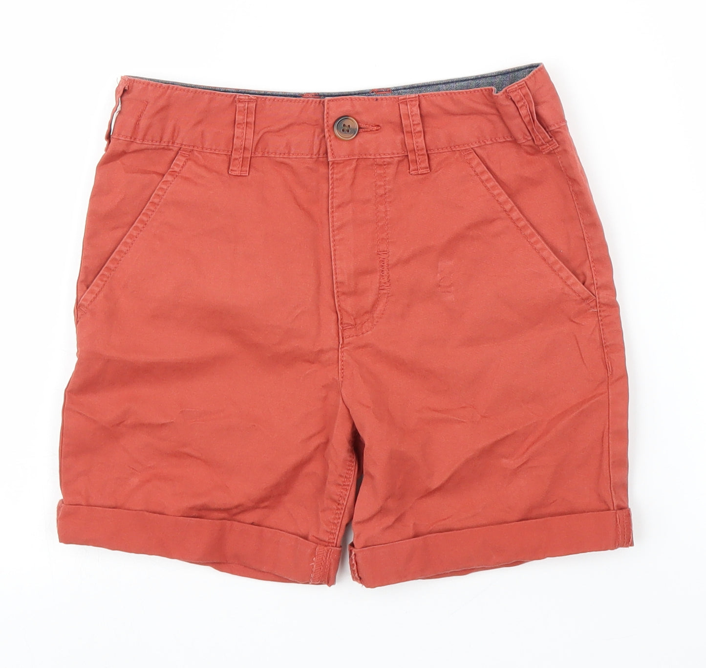 George Boys Orange   Chino Shorts Size 7-8 Years