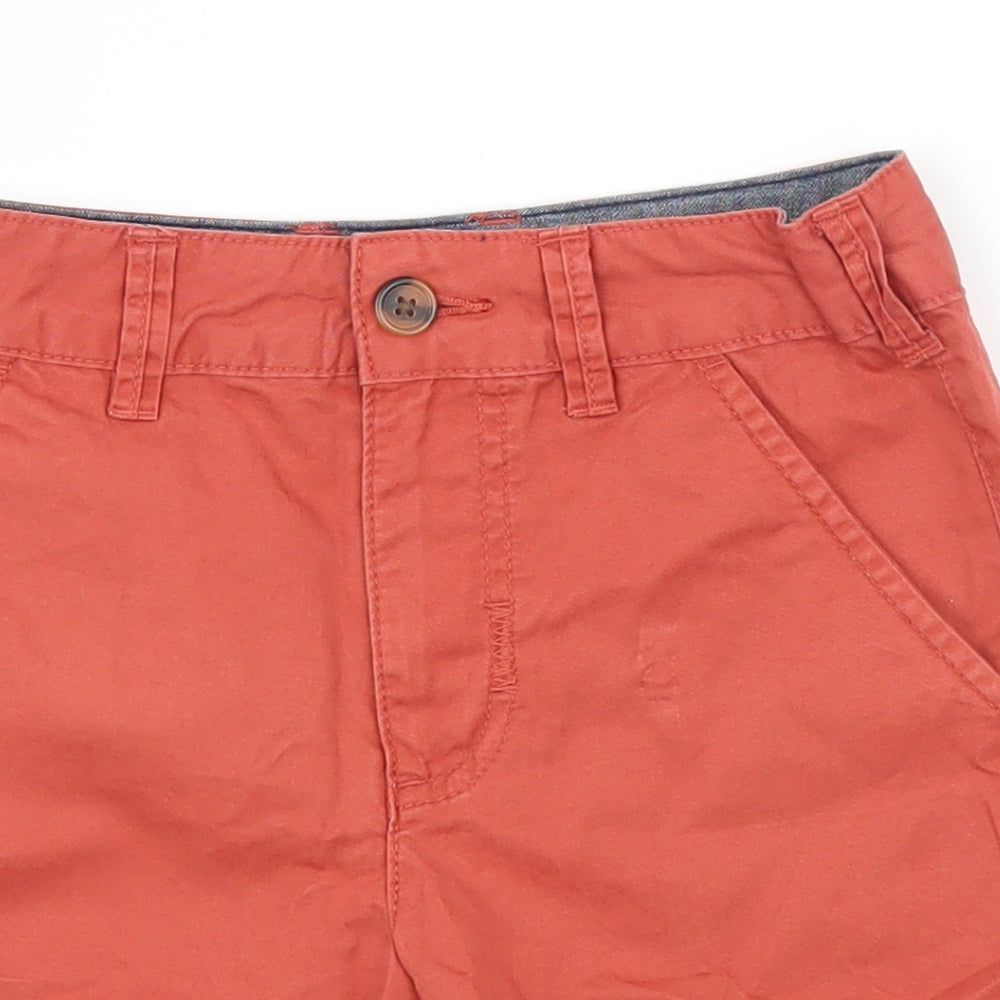 George Boys Orange   Chino Shorts Size 7-8 Years