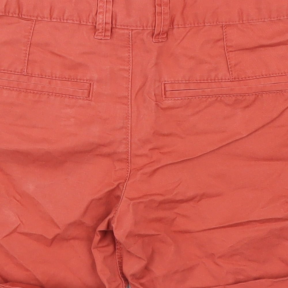 George Boys Orange   Chino Shorts Size 7-8 Years