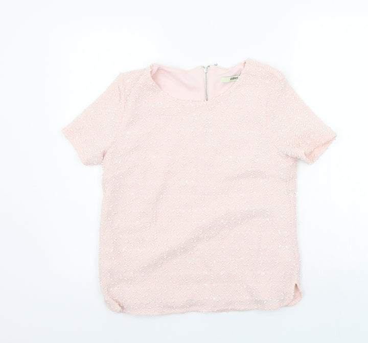Oasis Womens Pink   Basic T-Shirt Size S