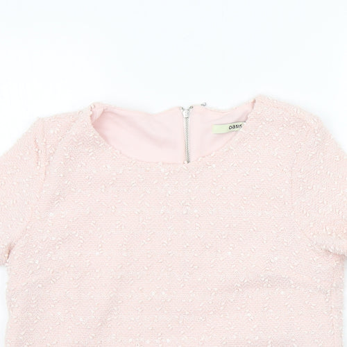 Oasis Womens Pink   Basic T-Shirt Size S