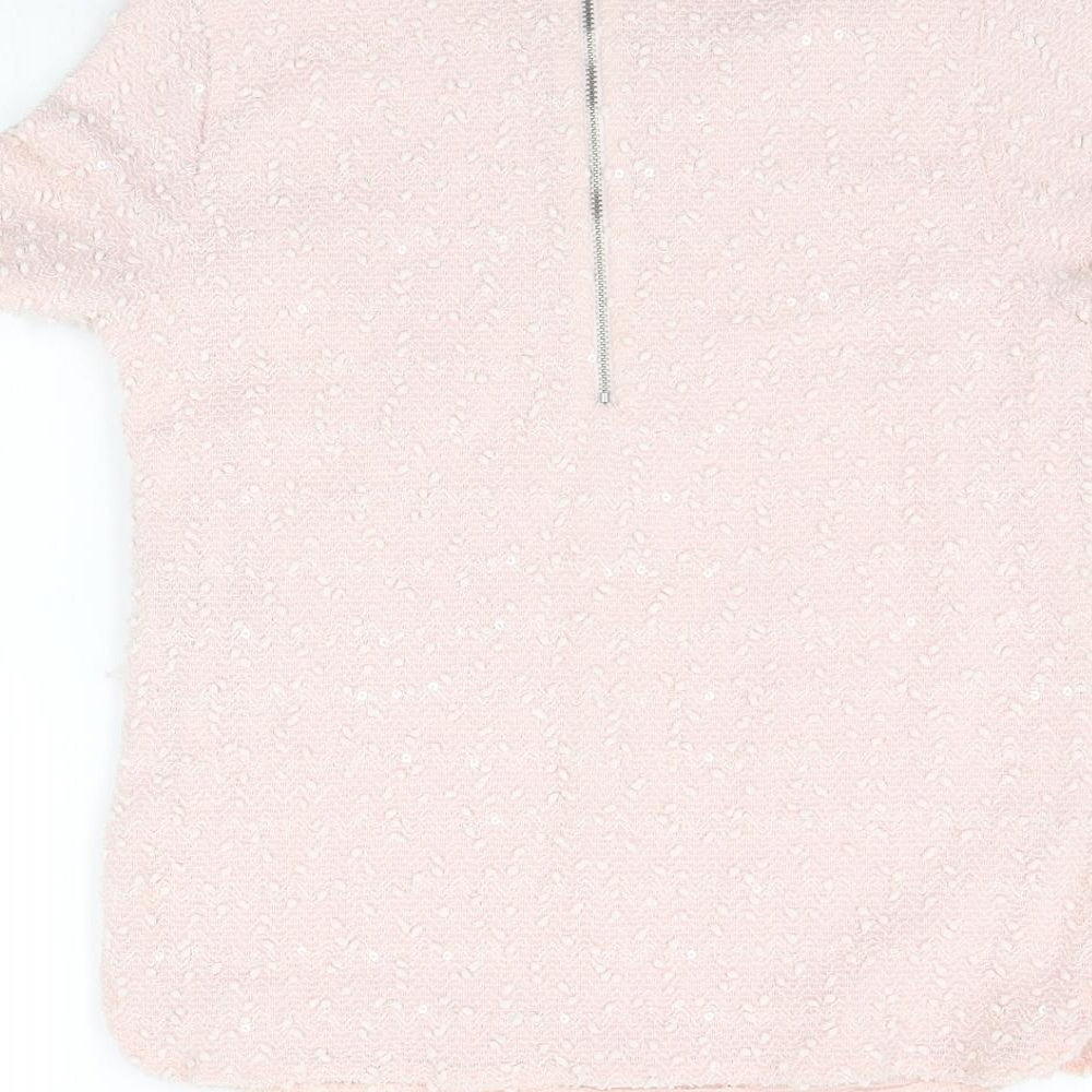 Oasis Womens Pink   Basic T-Shirt Size S