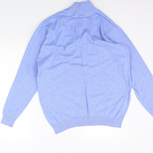 Cotton Traders Mens Blue   Pullover Jumper Size L
