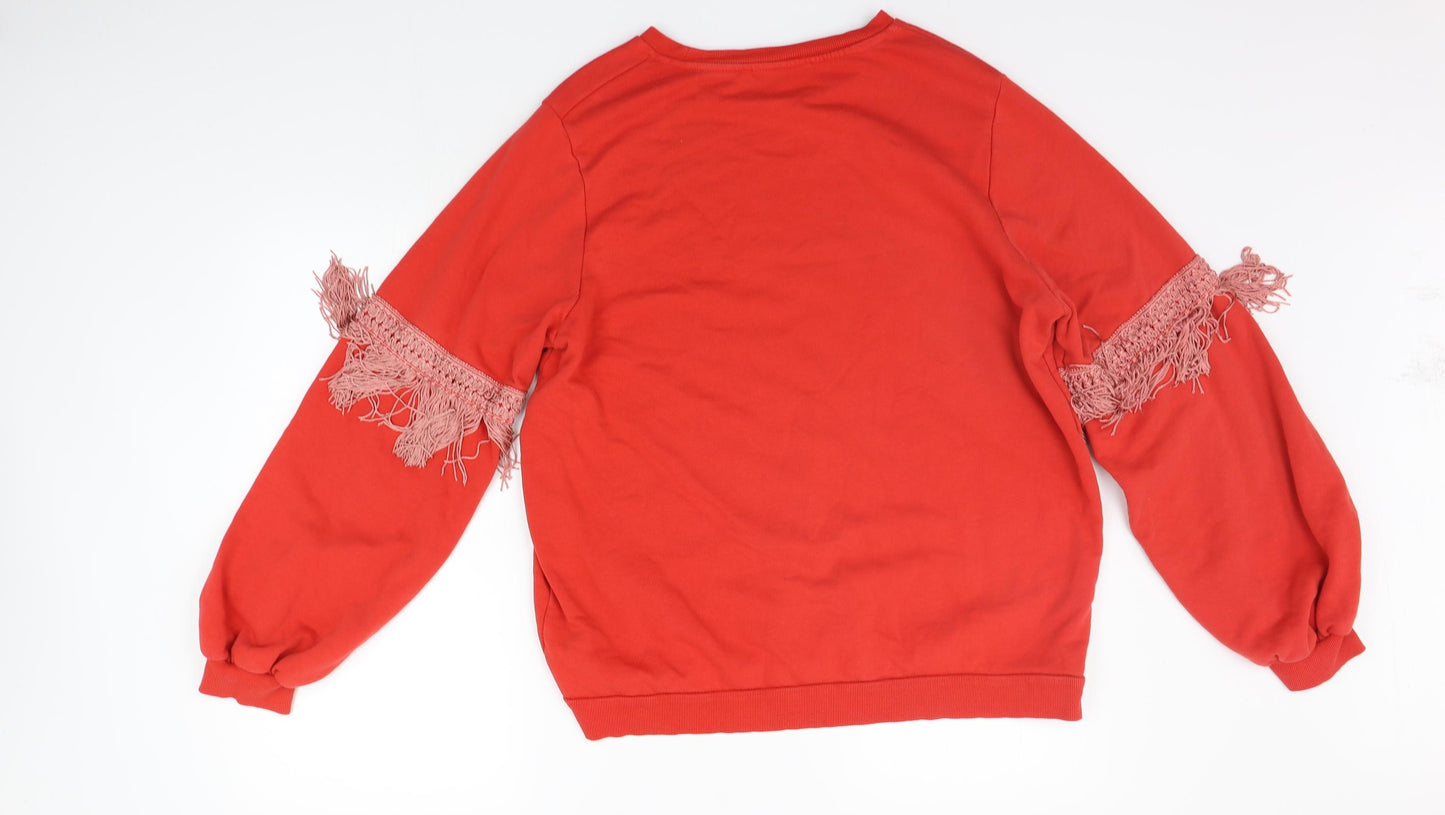 Next  Womens Red   Pullover Jumper Size 18