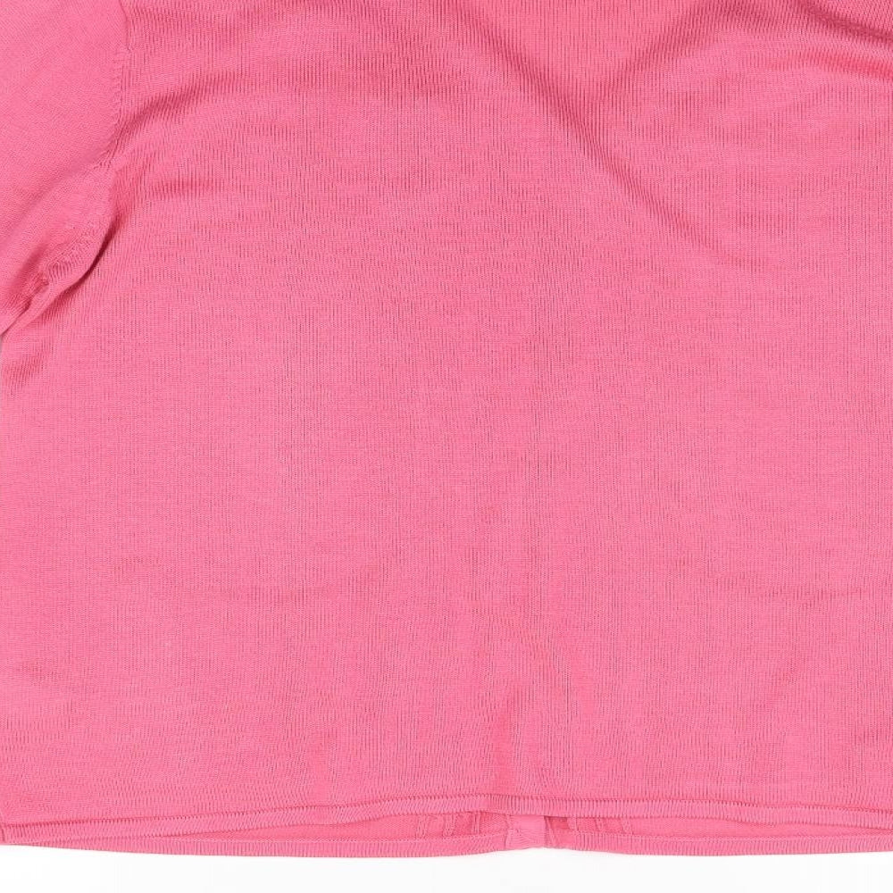 Fay Louise Womens Pink   Cardigan Jumper Size L