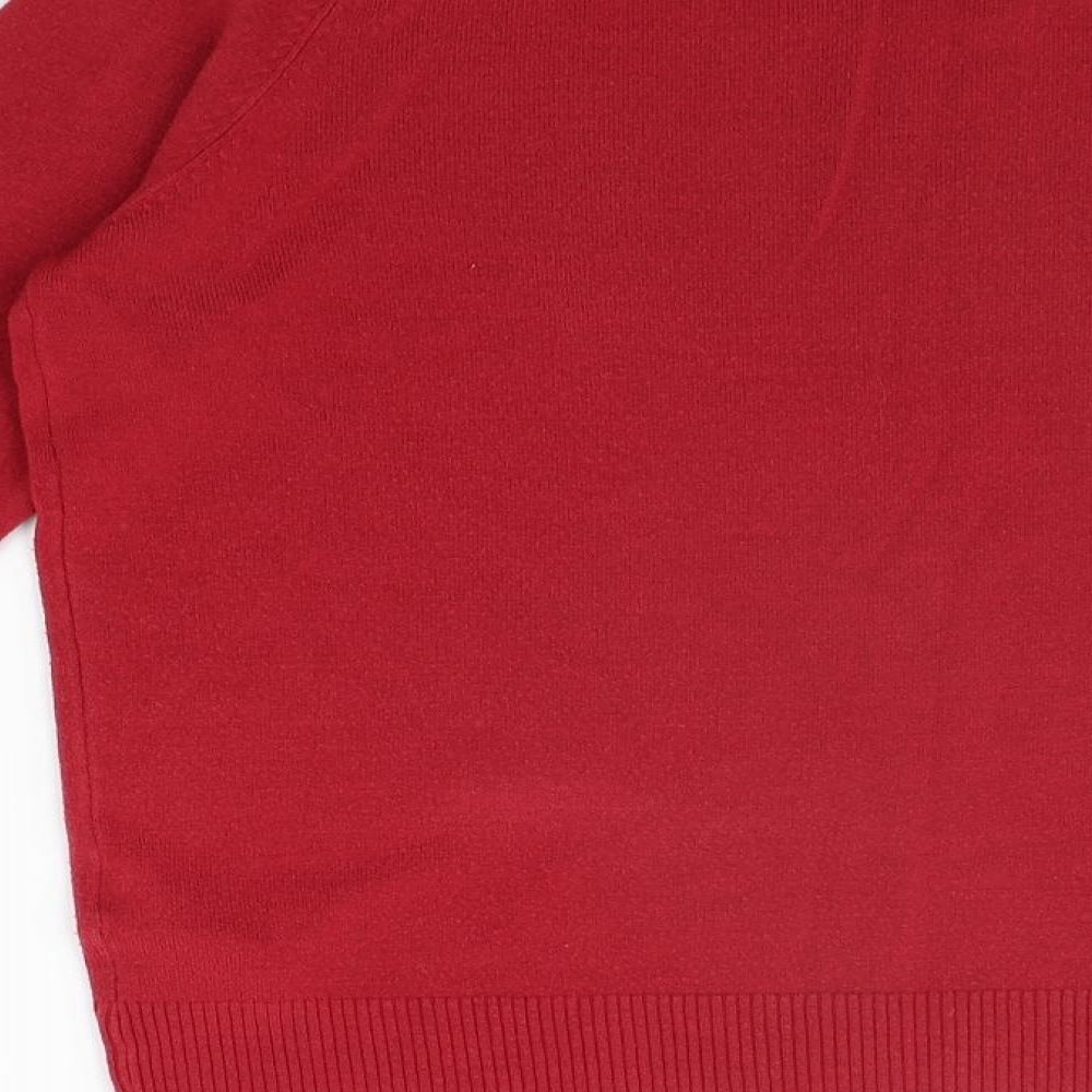 Marks and Spencer Womens Red   Pullover Jumper Size 16