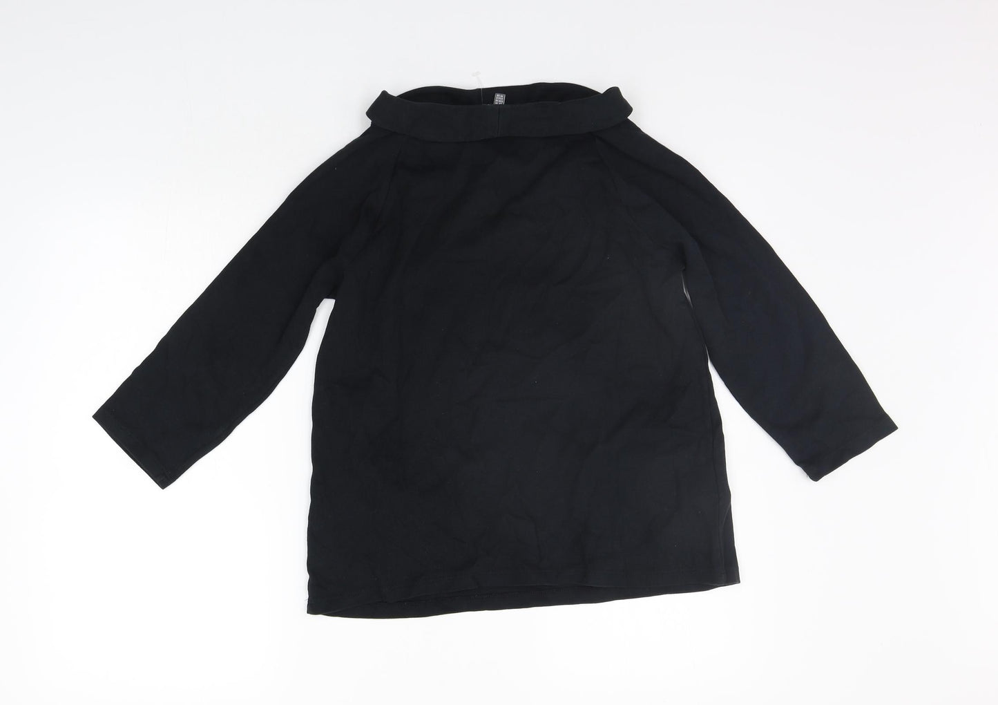 Laura Ashley Womens Black Houndstooth  Pullover Jumper Size 10