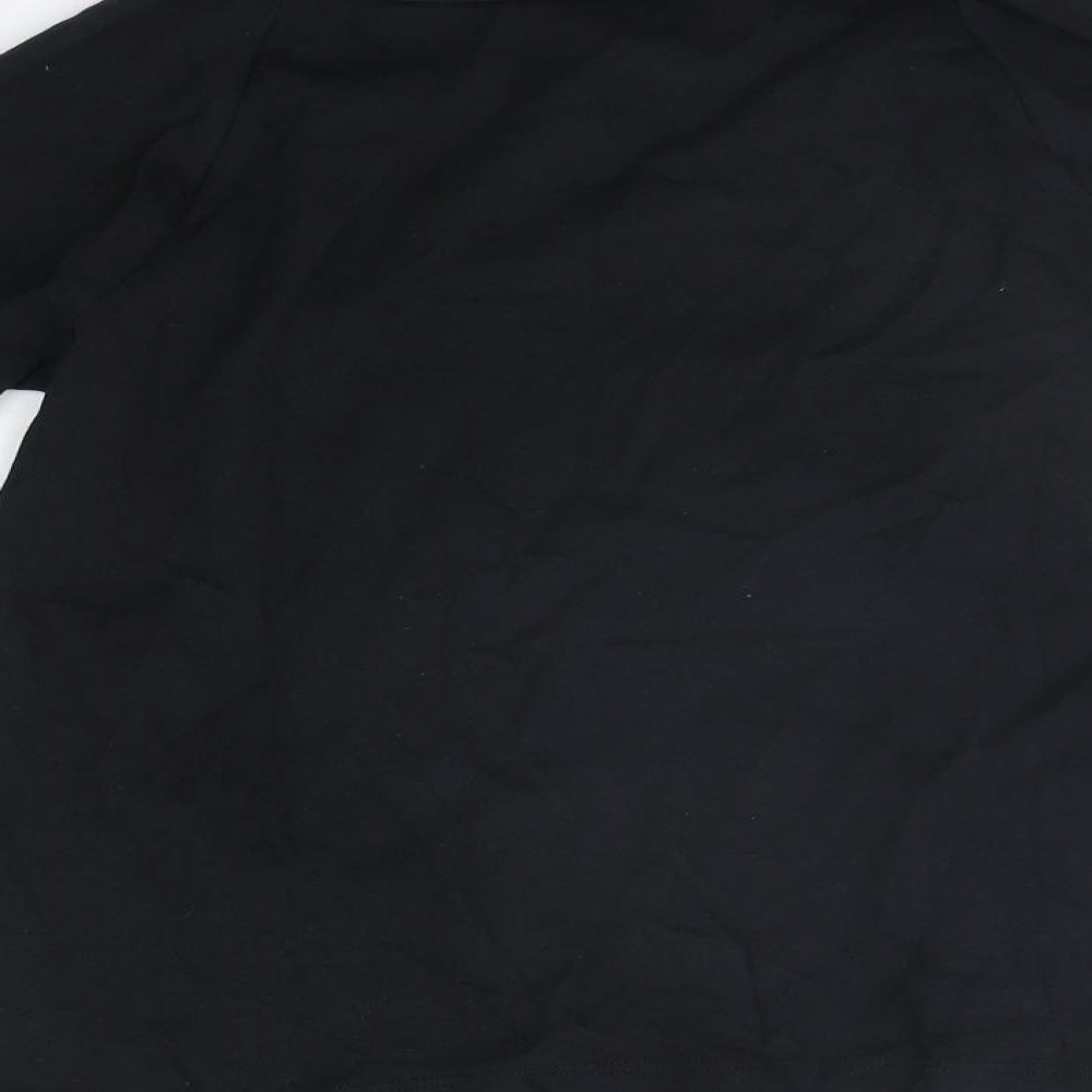 Laura Ashley Womens Black Houndstooth  Pullover Jumper Size 10