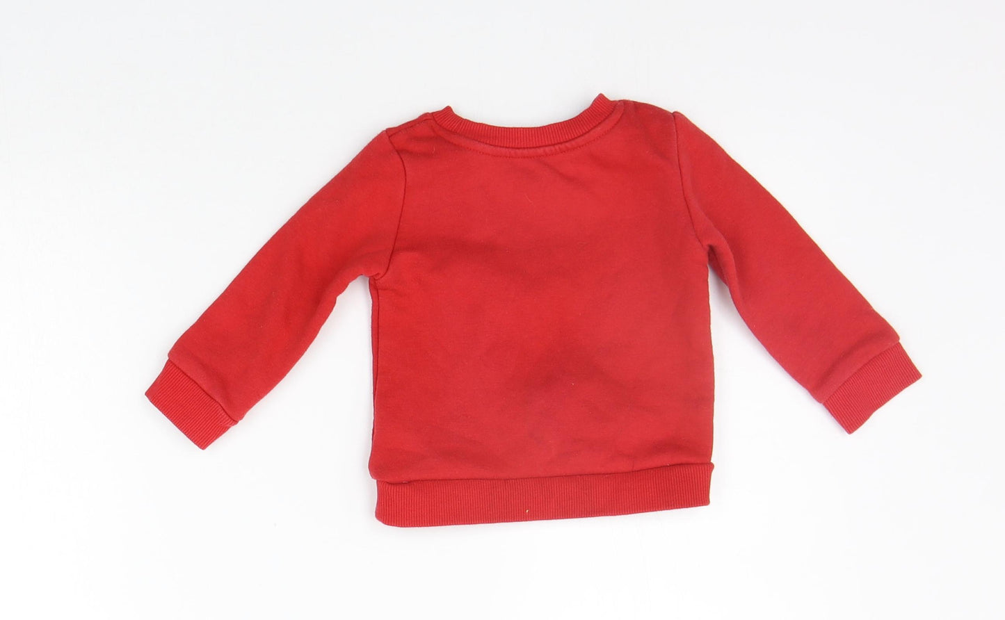 Primark Boys Red   Pullover Jumper Size 9-12 Months