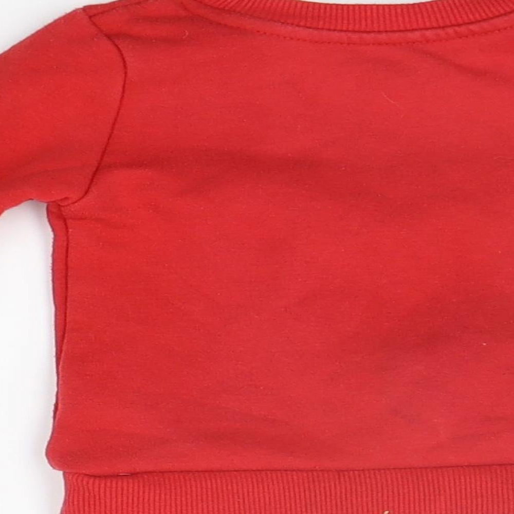 Primark Boys Red   Pullover Jumper Size 9-12 Months