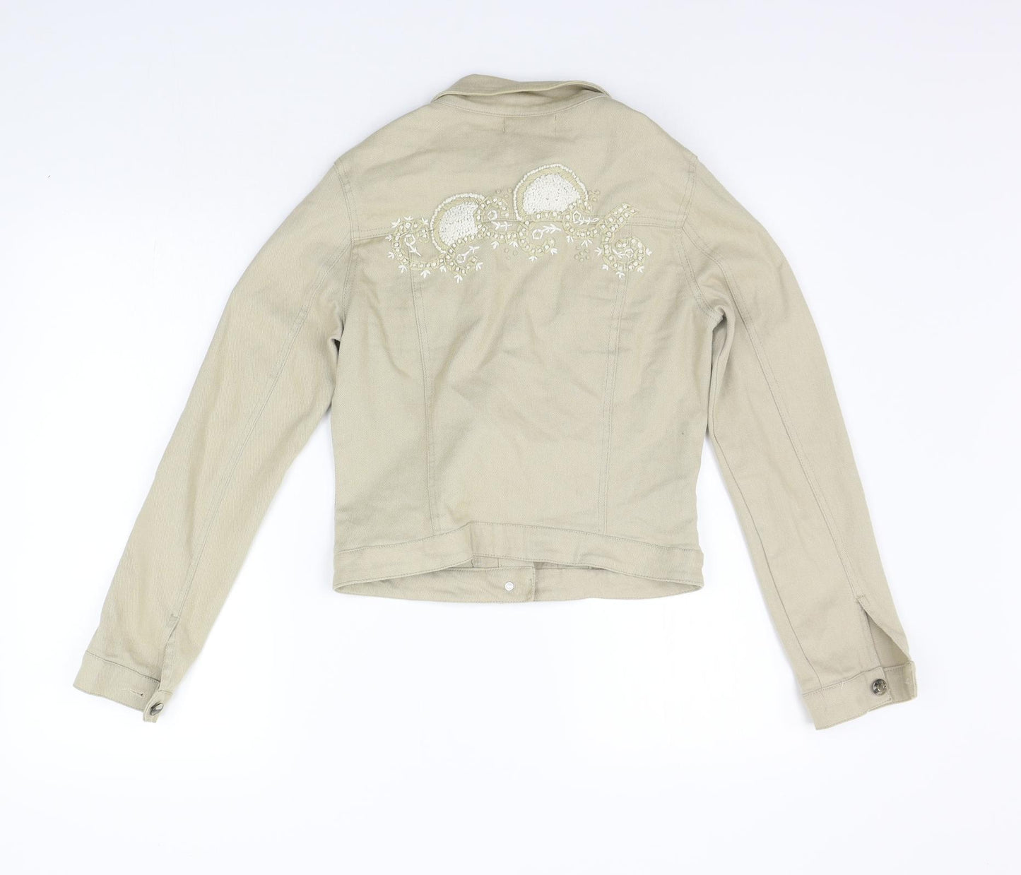 Antica Sartoria Womens Beige   Jacket Coat Size S