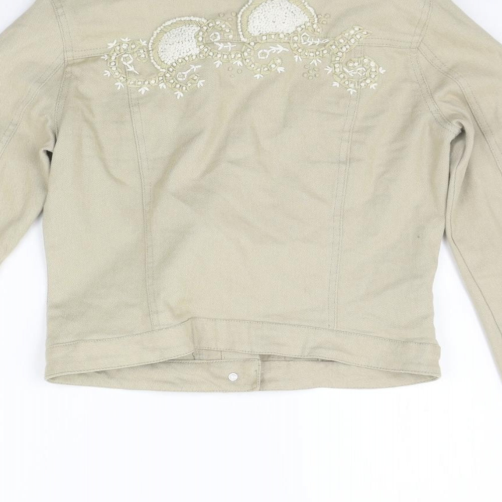 Antica Sartoria Womens Beige   Jacket Coat Size S