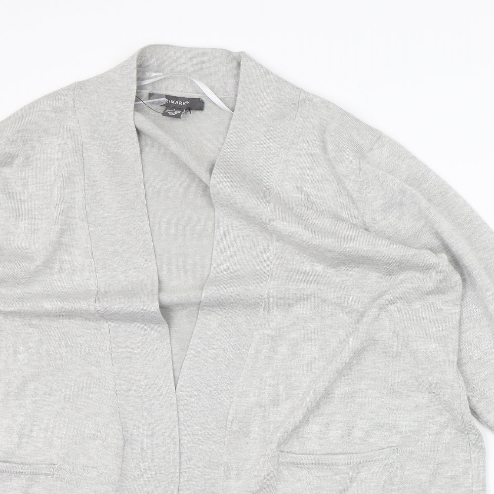 Primark Womens Grey   Cardigan Jumper Size L