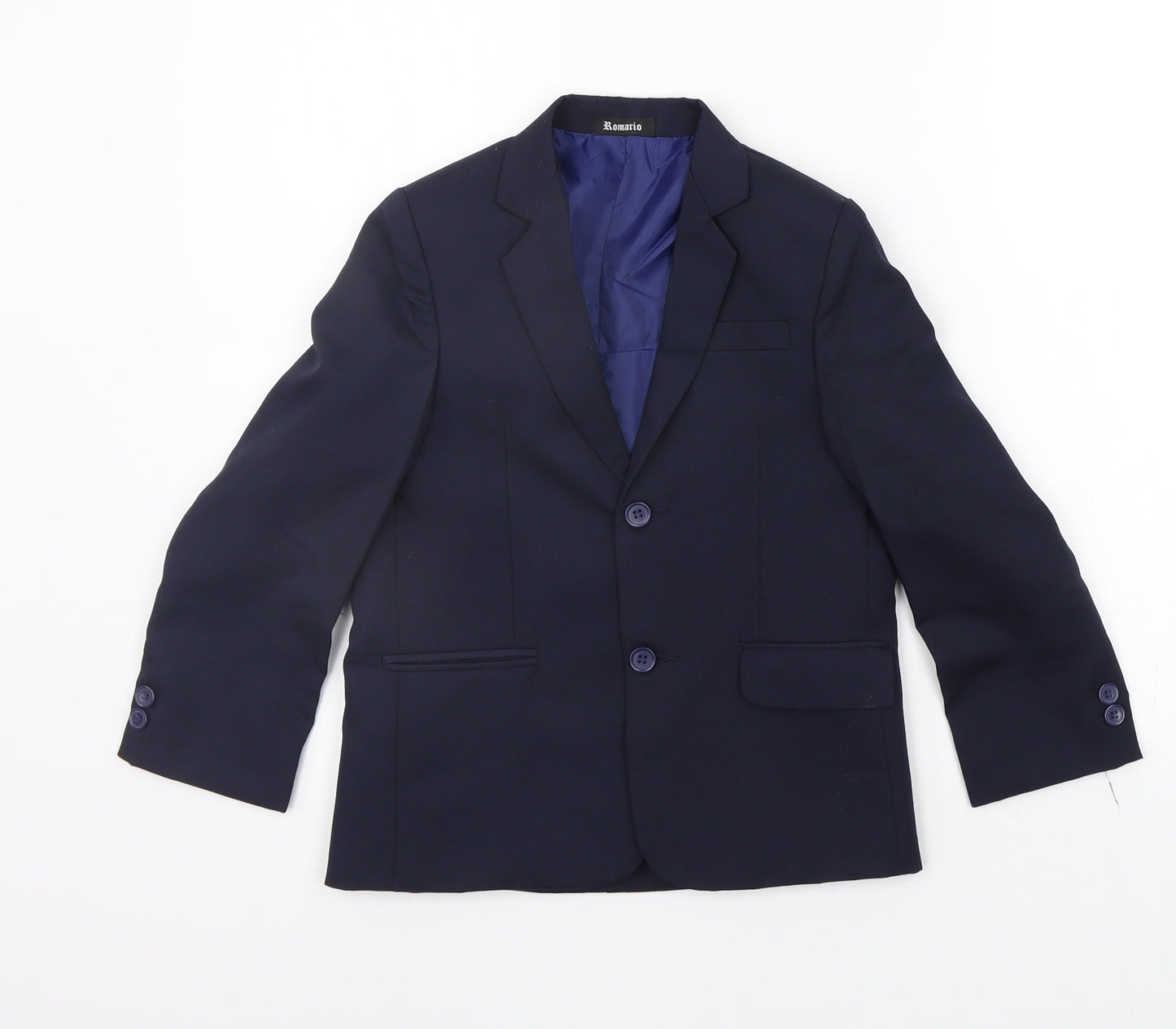 Romario Boys Blue   Jacket Blazer Size 6 Years