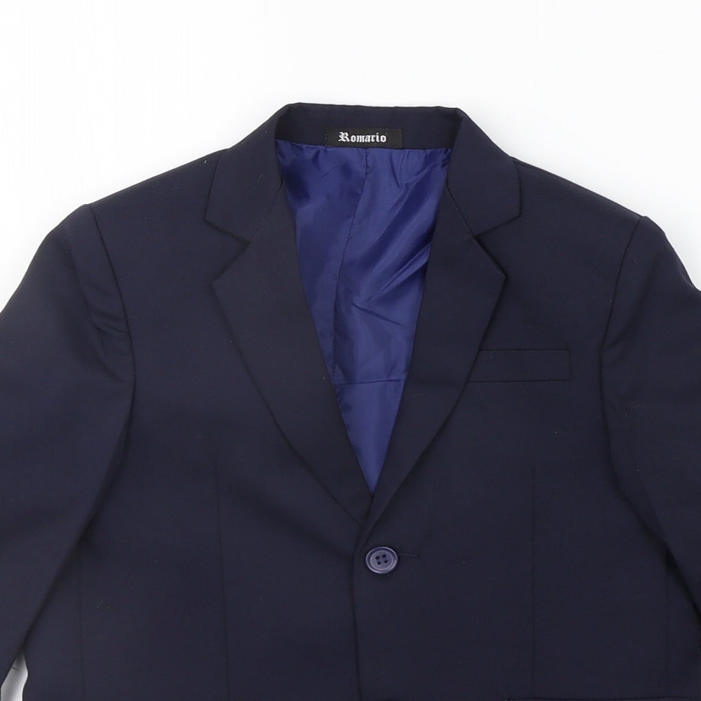 Romario Boys Blue   Jacket Blazer Size 6 Years