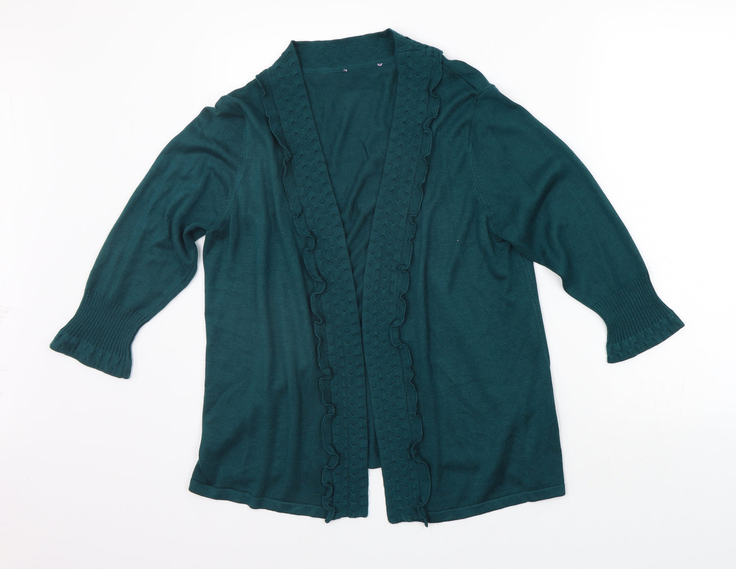 Per Una Womens Green   Cardigan Jumper Size 16