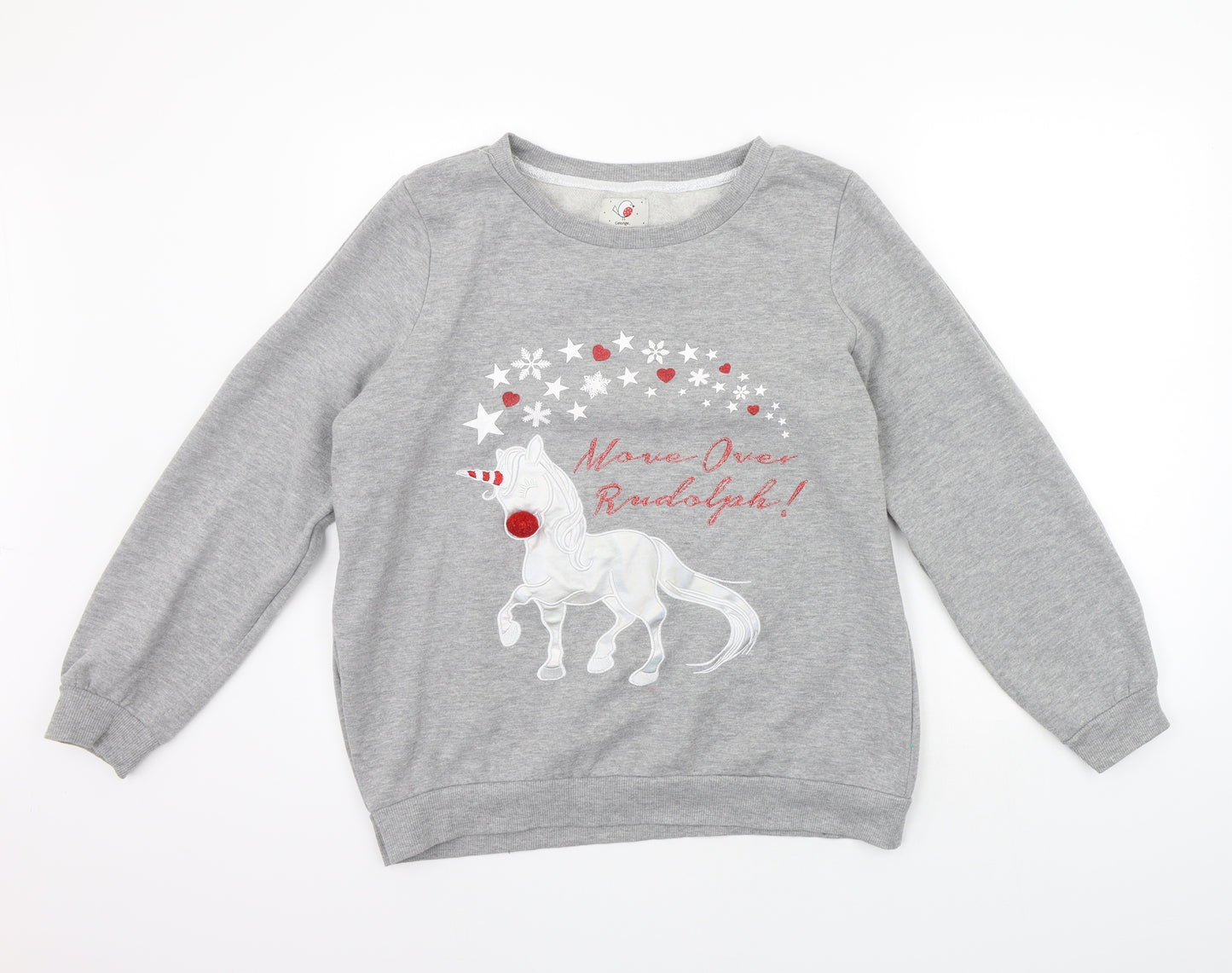 George Womens Grey   Pullover Jumper Size L  - Christams