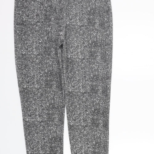 Preworn Womens Grey Geometric  Trousers  Size XL L26 in - Elastic Waist Band