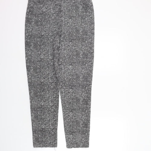 Preworn Womens Grey Geometric  Trousers  Size XL L26 in - Elastic Waist Band