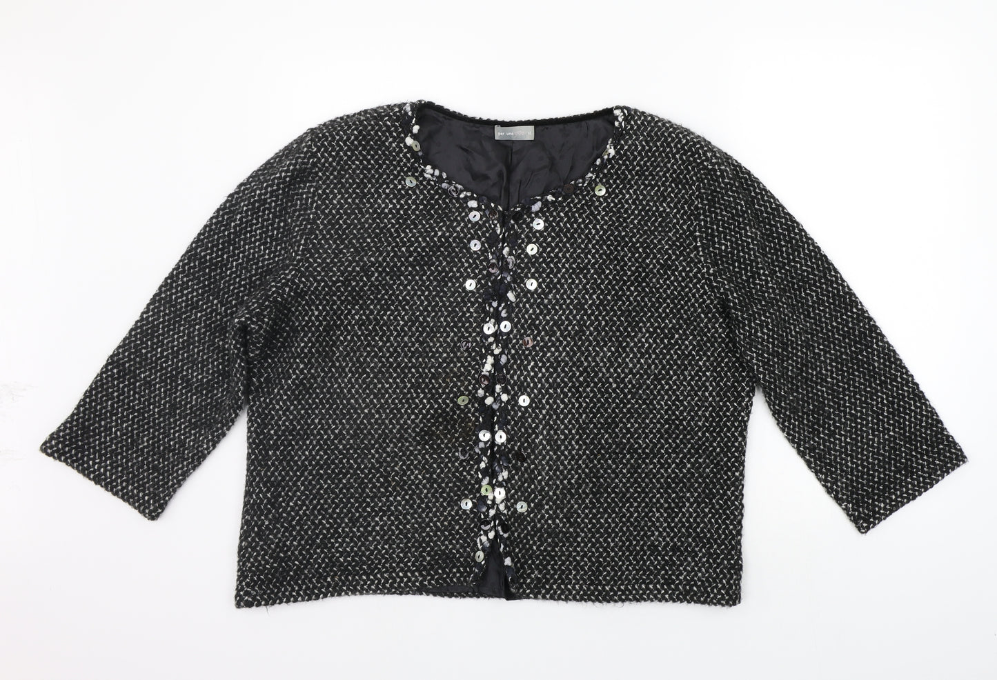 Per Una Womens Black   Jacket Coat Size XL
