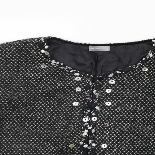 Per Una Womens Black   Jacket Coat Size XL