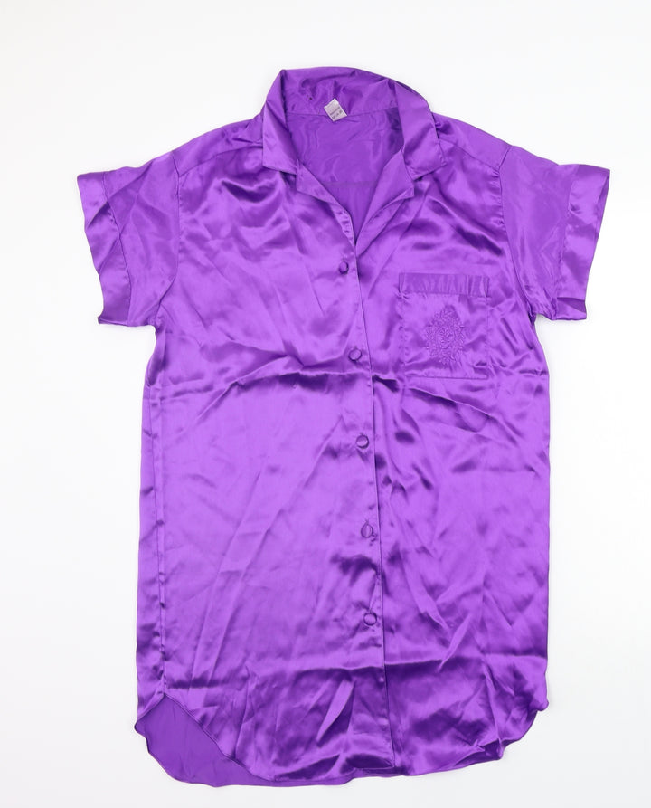wild orchid Womens Purple   Basic Button-Up Size 12