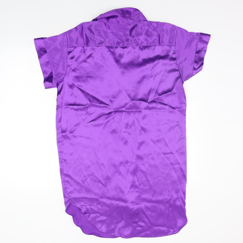 wild orchid Womens Purple   Basic Button-Up Size 12