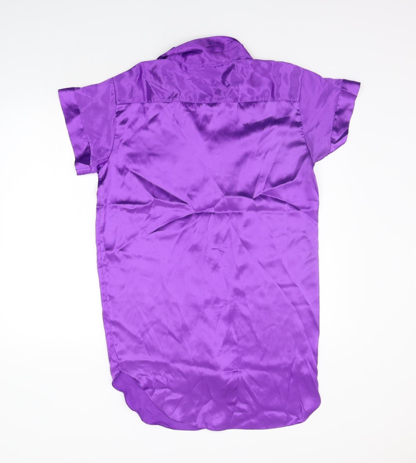 wild orchid Womens Purple   Basic Button-Up Size 12