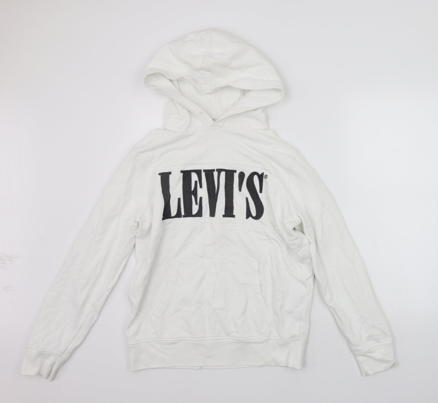 LEVIS Mens Grey   Pullover Hoodie Size S  - washable mark