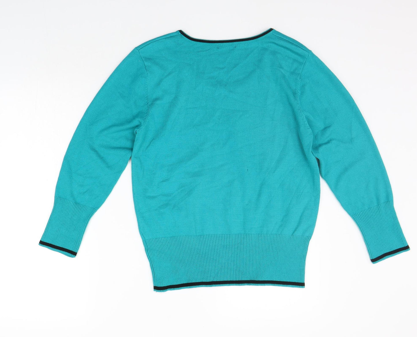 Roman Womens Green Polka Dot  Pullover Jumper Size 14
