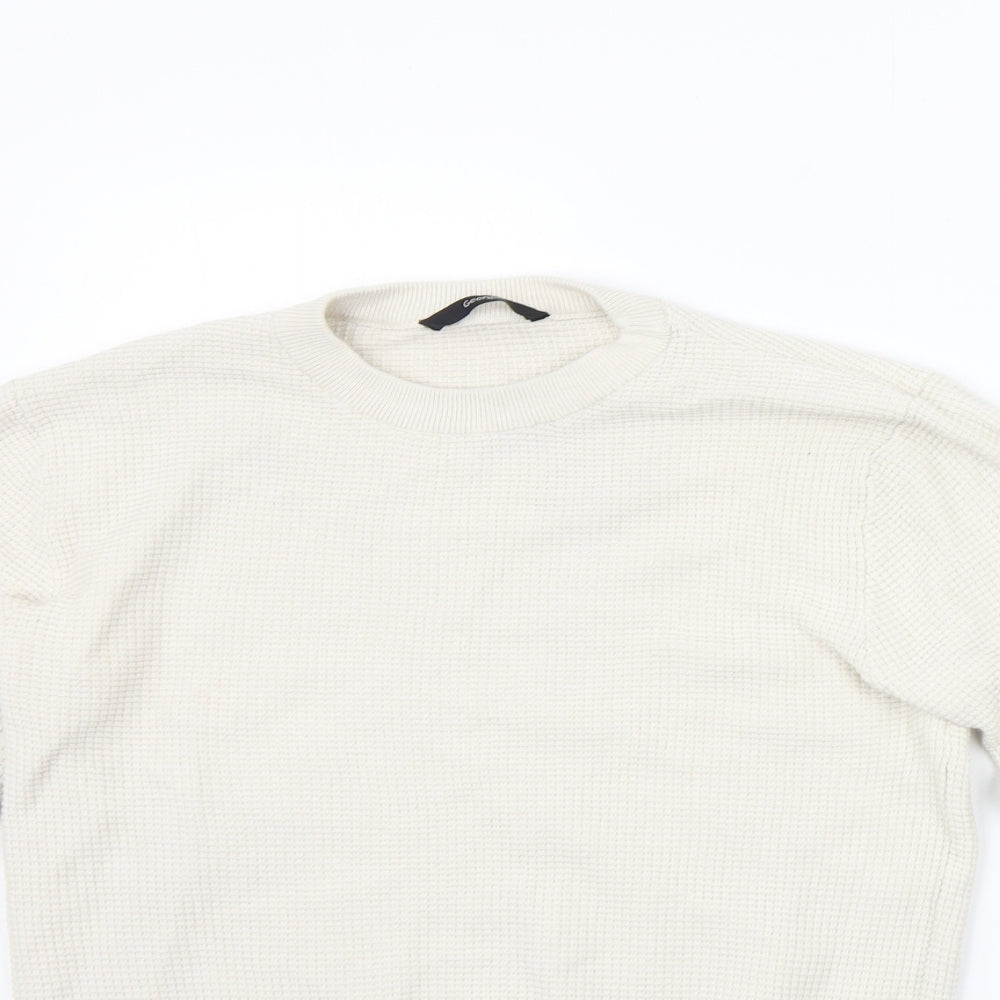 George Womens Beige   Pullover Jumper Size S