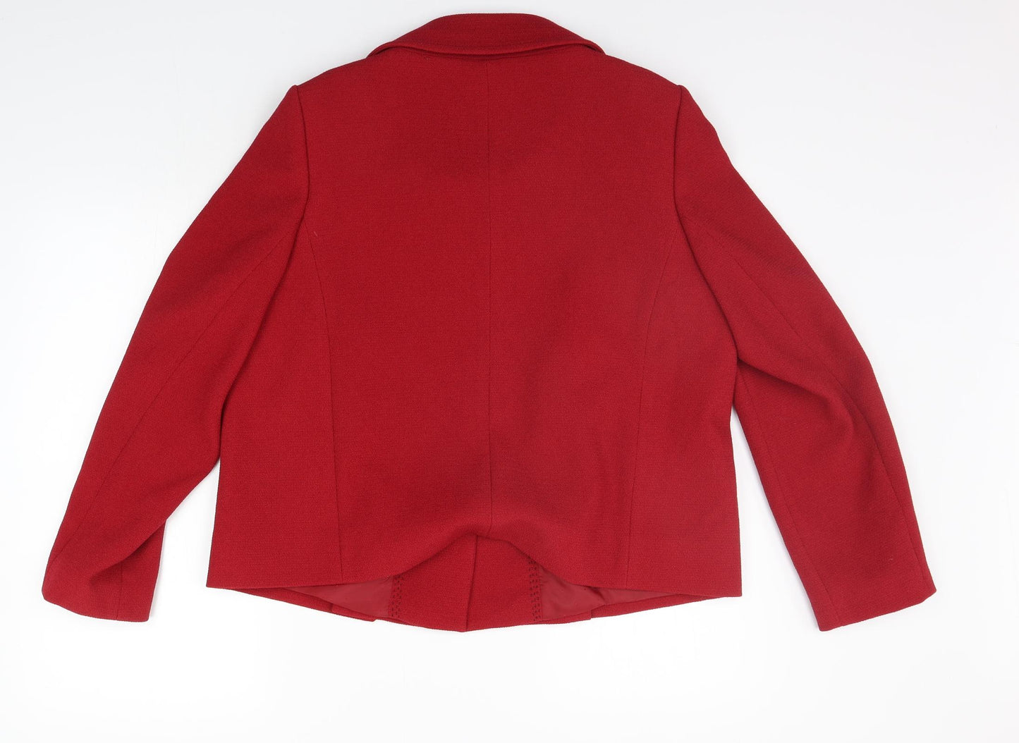 Marks and Spencer Womens Red   Jacket Coat Size 16