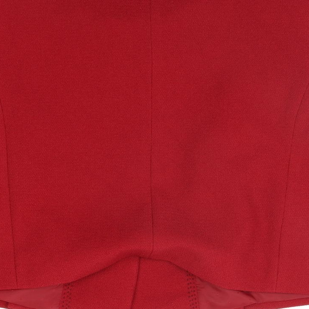 Marks and Spencer Womens Red   Jacket Coat Size 16
