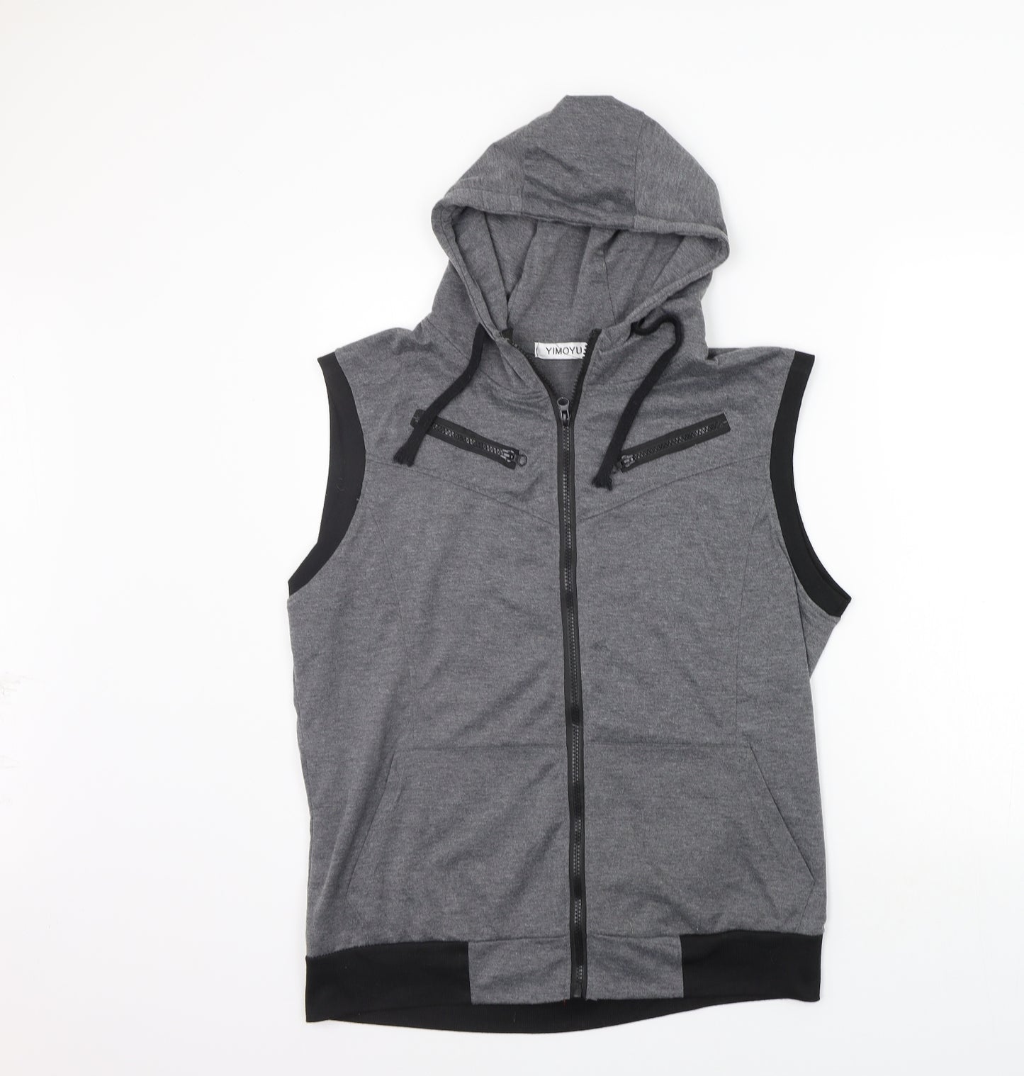 yimoyu Womens Grey   Gilet Coat Size XL
