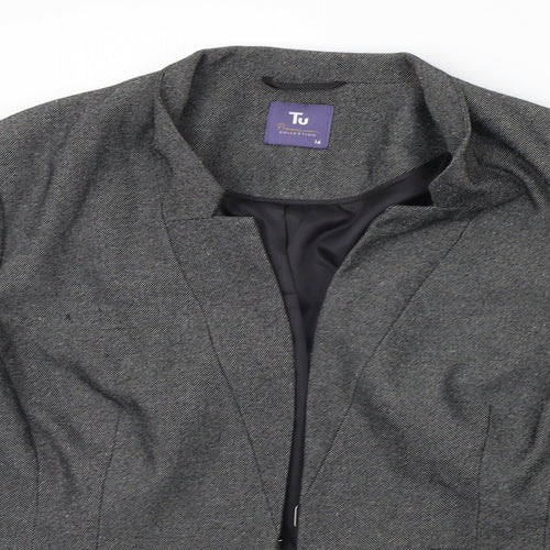 TU Womens Grey   Jacket Suit Jacket Size 16
