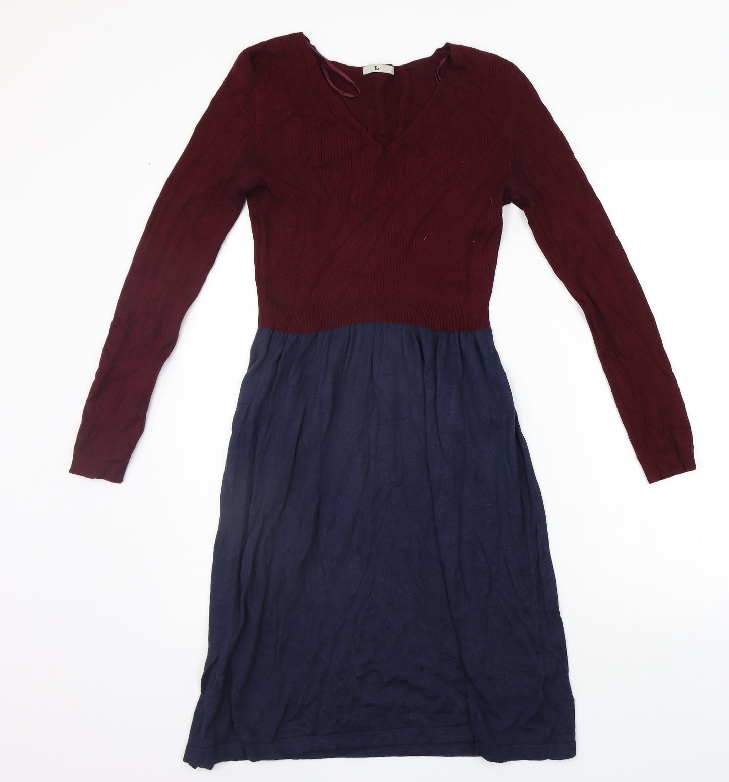 TU Womens Purple   Jumper Dress  Size 12
