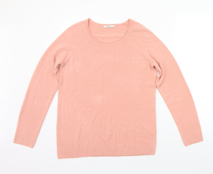 TU Womens Beige Pullover Jumper Size 12