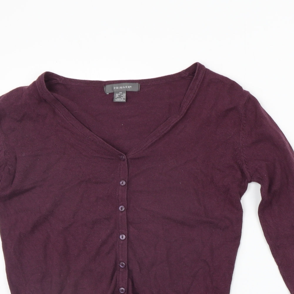 Primark Womens Purple   Cardigan Jumper Size XS