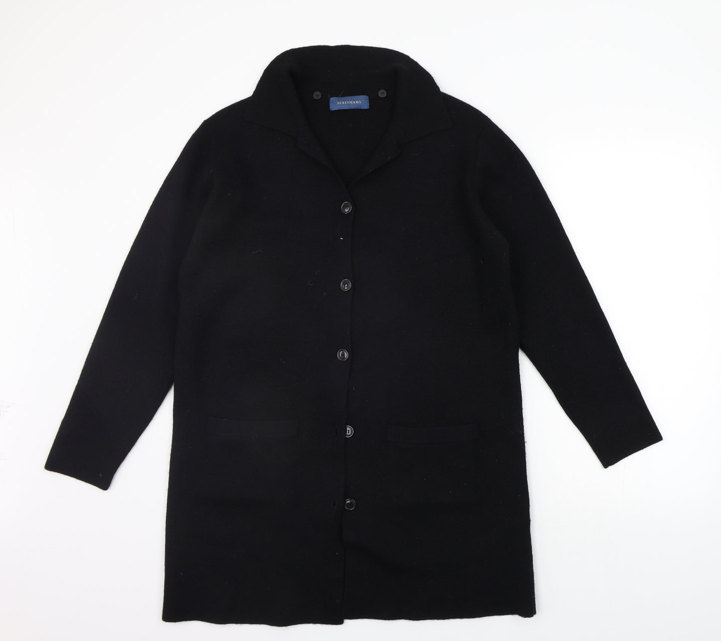 Debenhams Womens Black   Jacket Coat Size 12