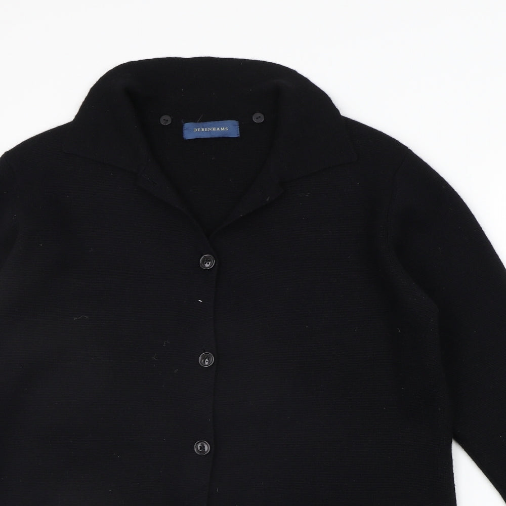 Debenhams Womens Black   Jacket Coat Size 12