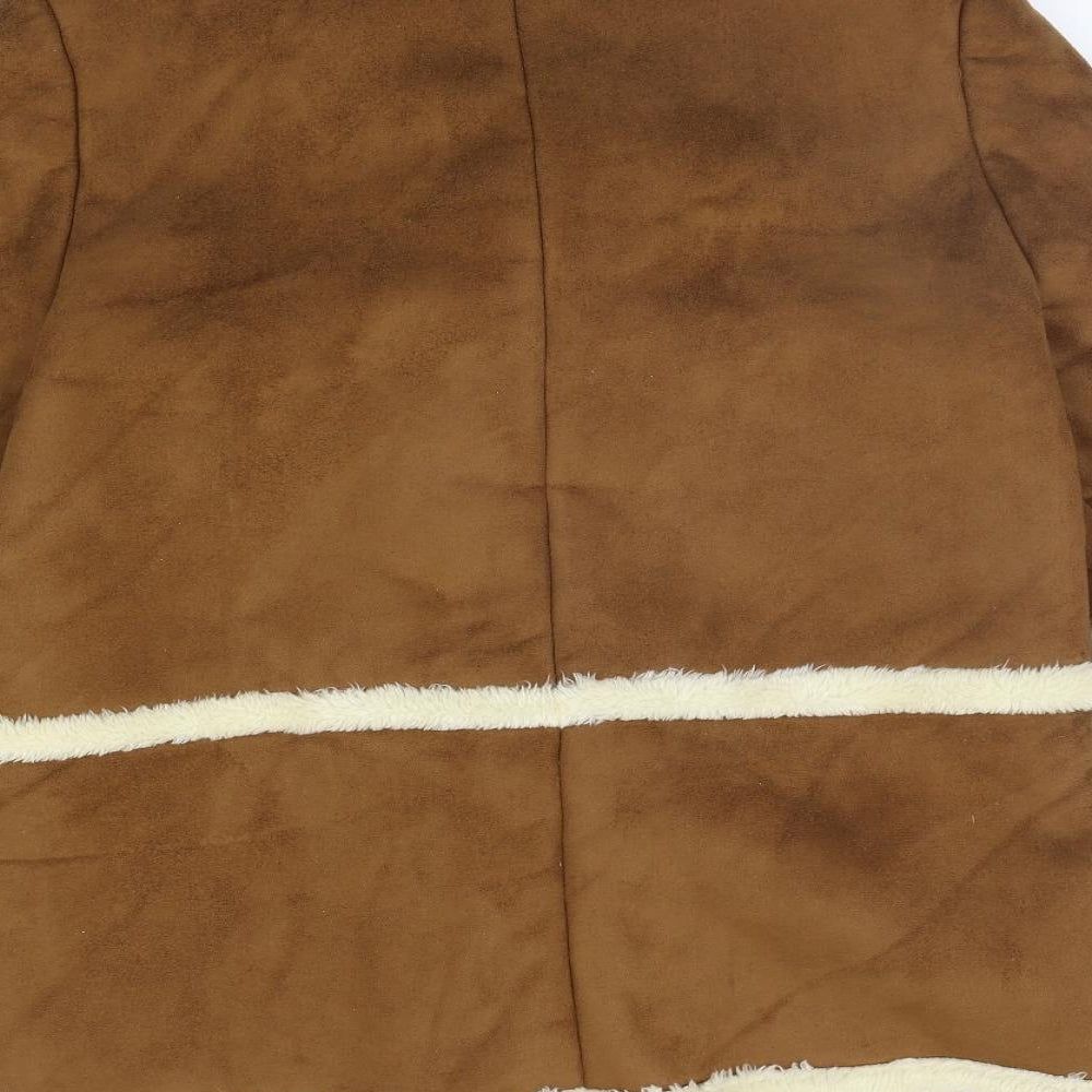 Topshop Womens Brown   Jacket Coat Size 16