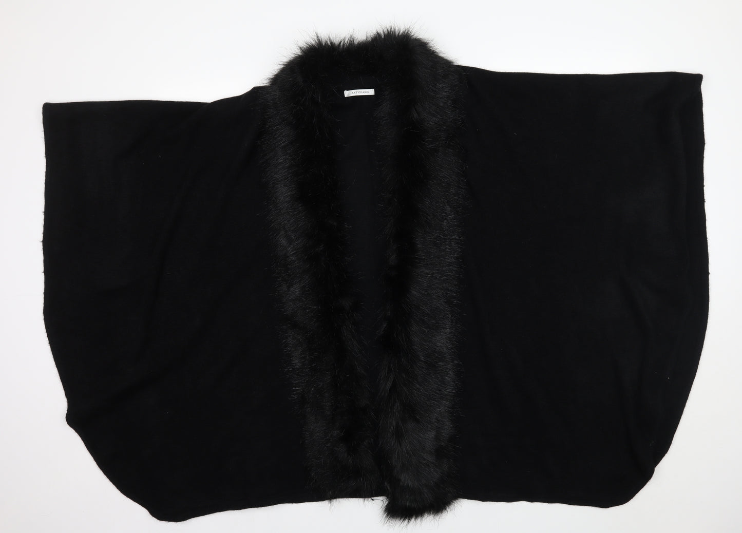 Artigiano Womens Black   Wrap Jumper One Size