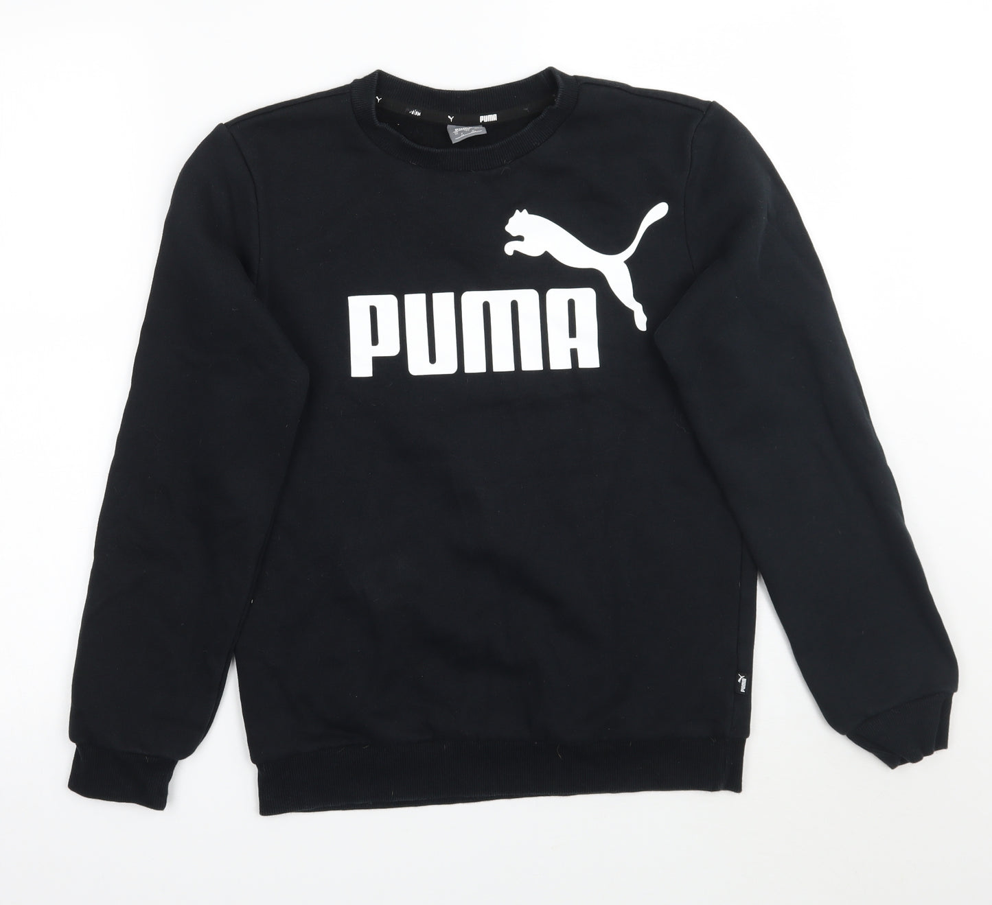 PUMA Girls Black   Pullover Jumper Size 13 Years