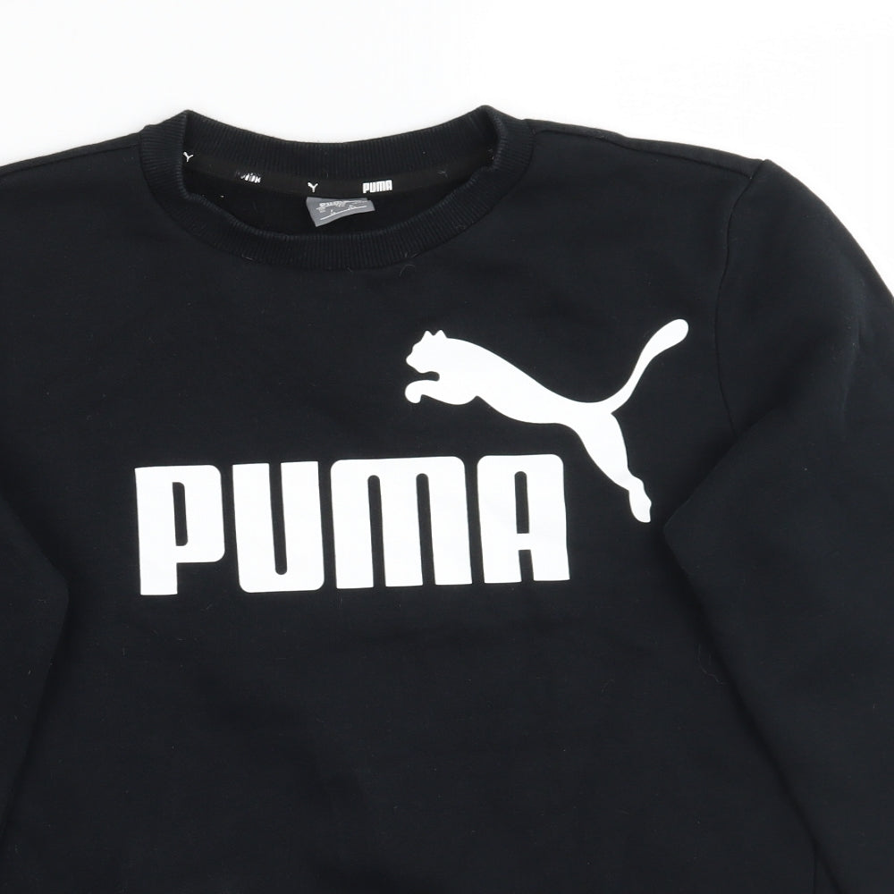PUMA Girls Black   Pullover Jumper Size 13 Years