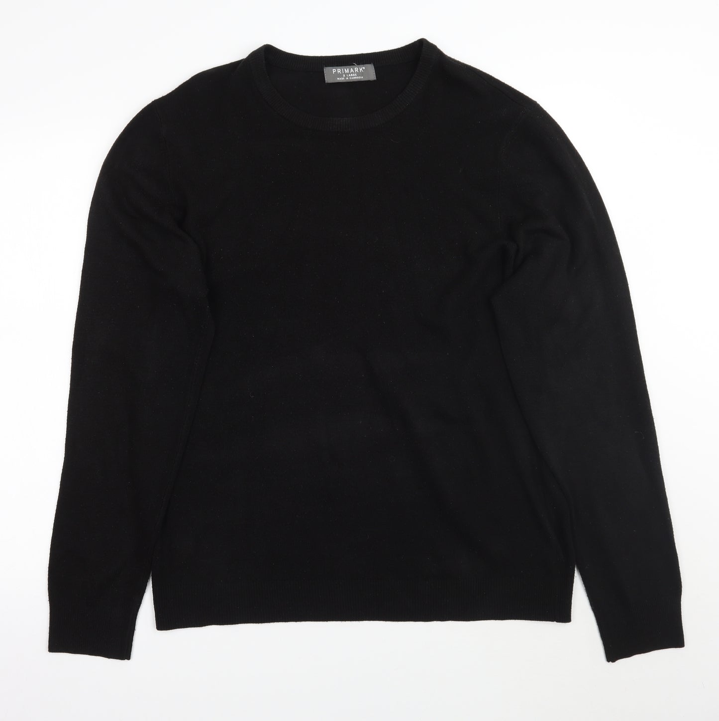 Primark Mens Black   Pullover Jumper Size XL