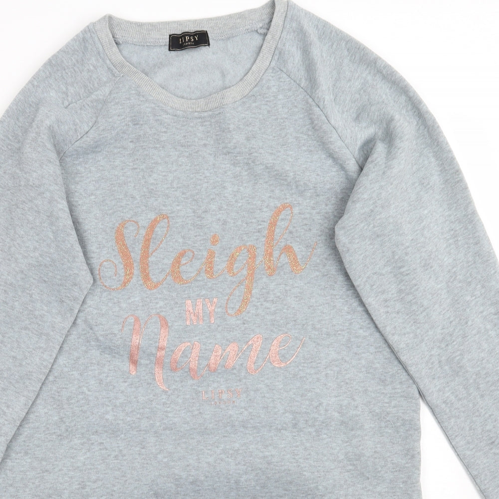 Lipsy Womens Grey   Pullover Jumper Size 14