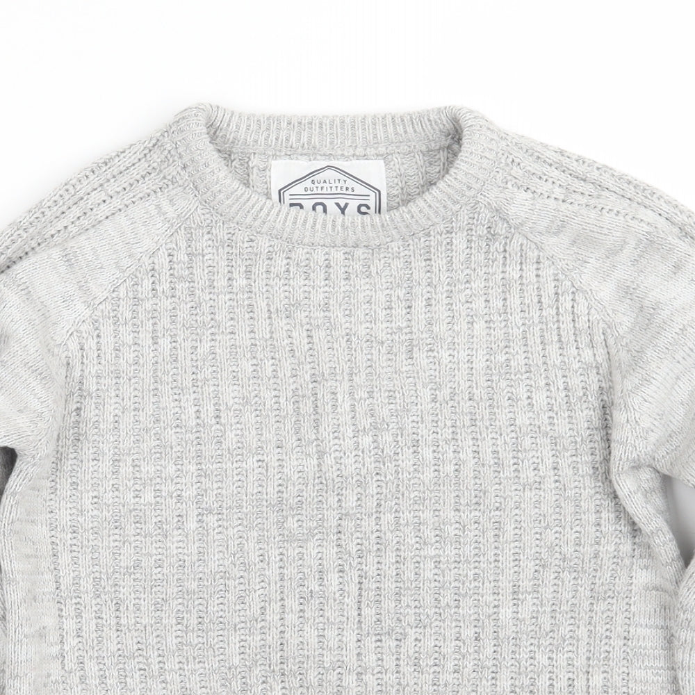 Matalan Boys Grey   Pullover Jumper Size 9 Years